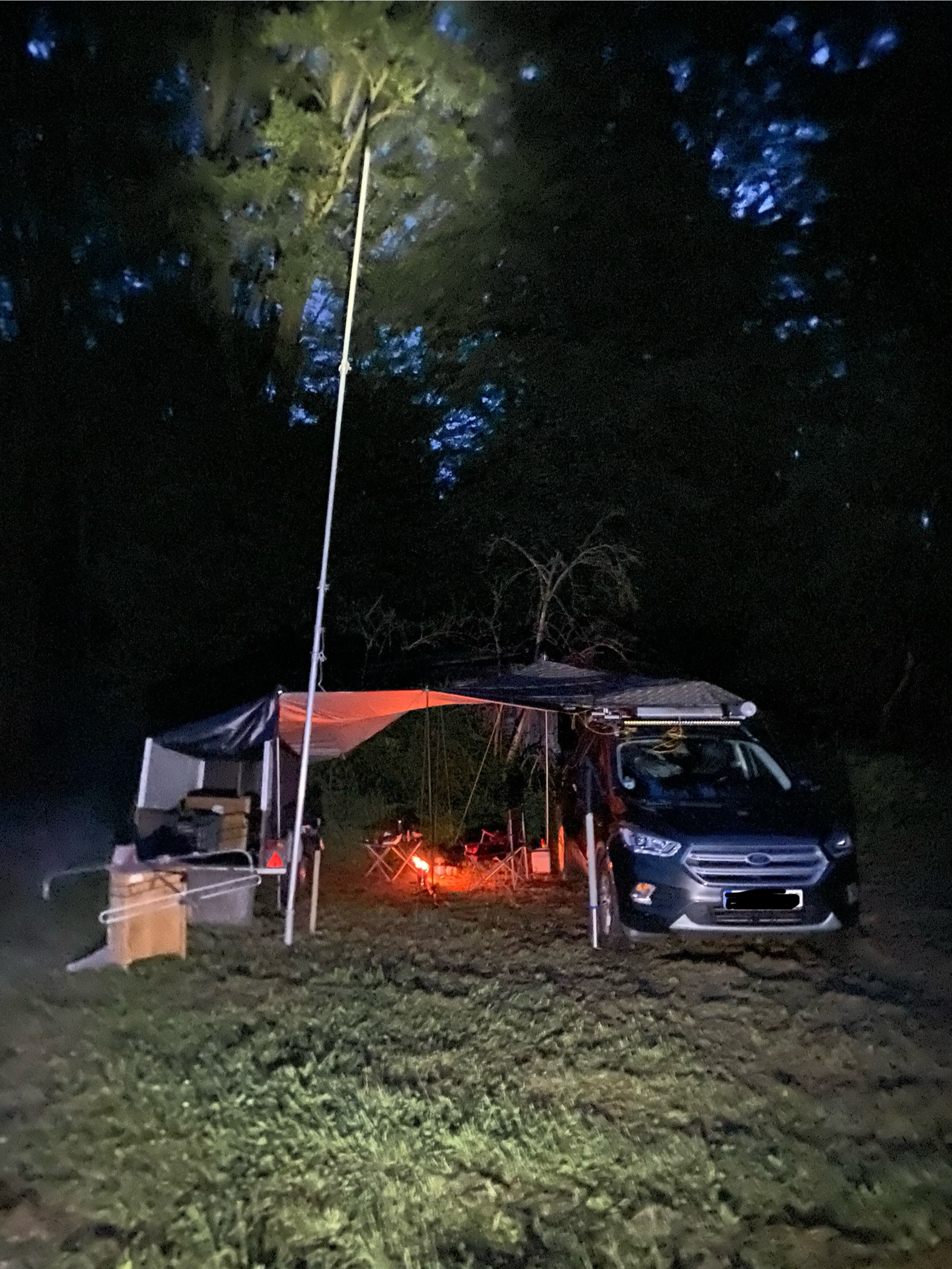 Erster Abend am Feuer